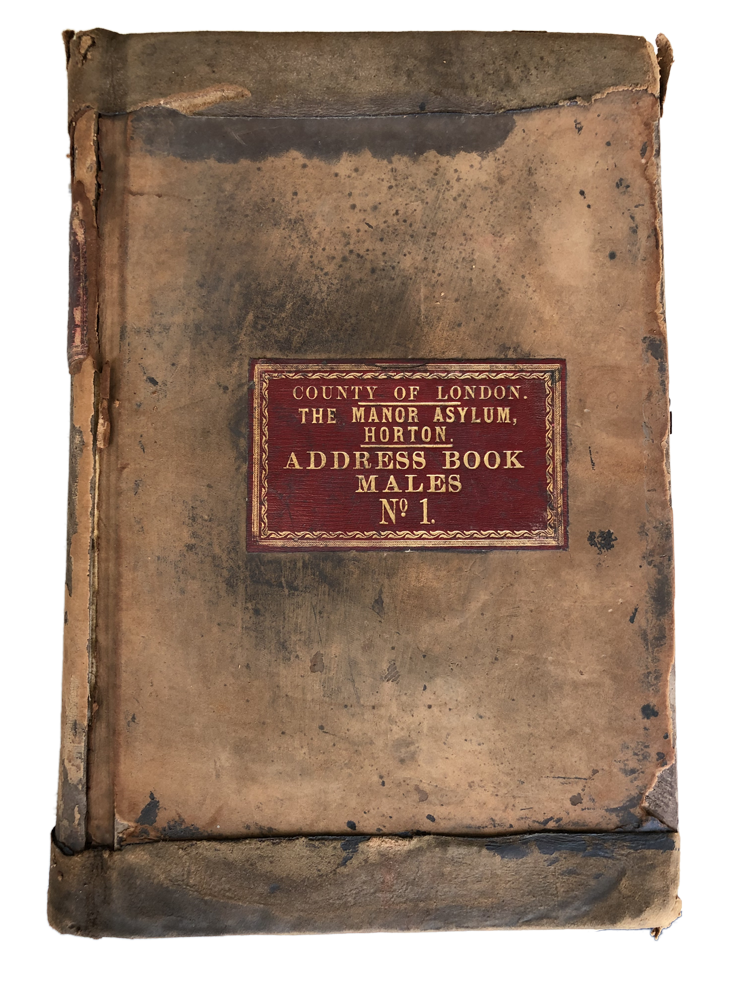 The Manor Asylum, Horton - Address Book - MALES - No.1